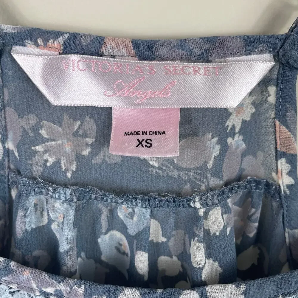 Victoria's Secret Angels XS Top Babydoll Floral Sheer Coquette Feminine Y2K - Picture 11 of 11